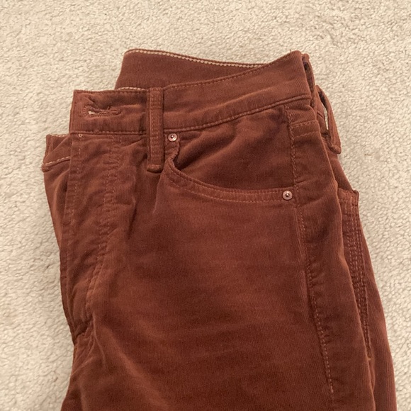 Mother High Rise Ankle Straight Leg Corduroy Pant - Picture 6 of 8